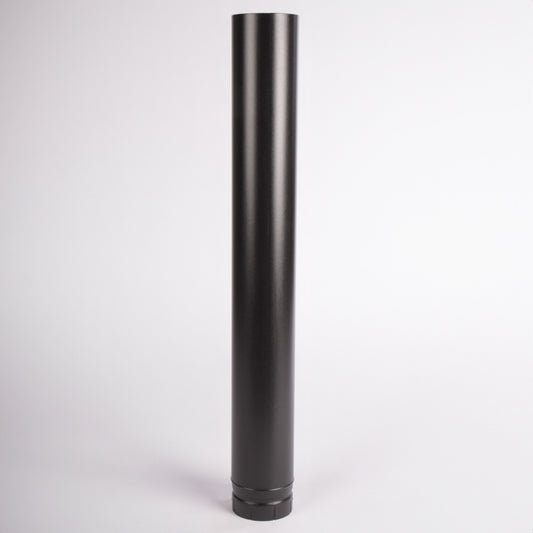 Black Vitreous Stove Pipe - 1000mm length - 150mm