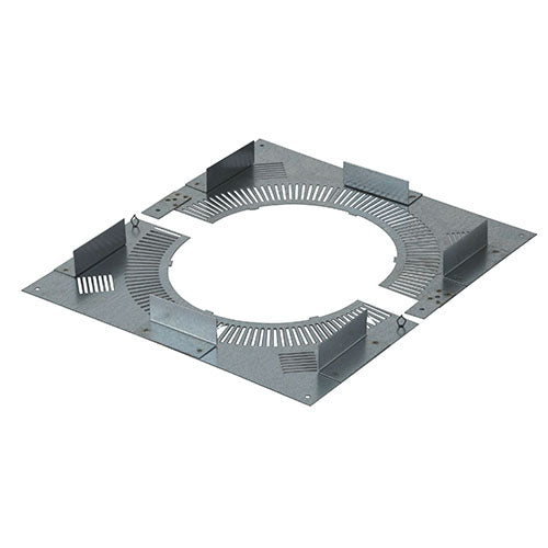 TI Ventilated Firestop Plate Galvanised (2 halves) - 130mm