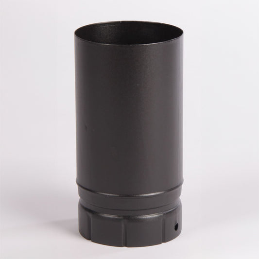 Black Vitreous Stove Pipe - 250mm length - 150mm