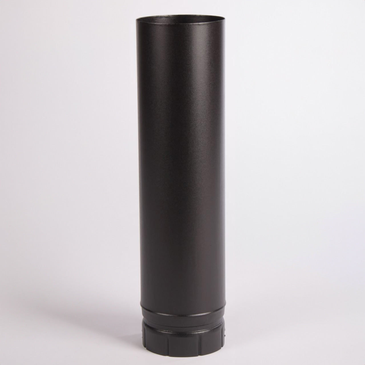 Black Vitreous Stove Pipe - 500mm length - 150mm