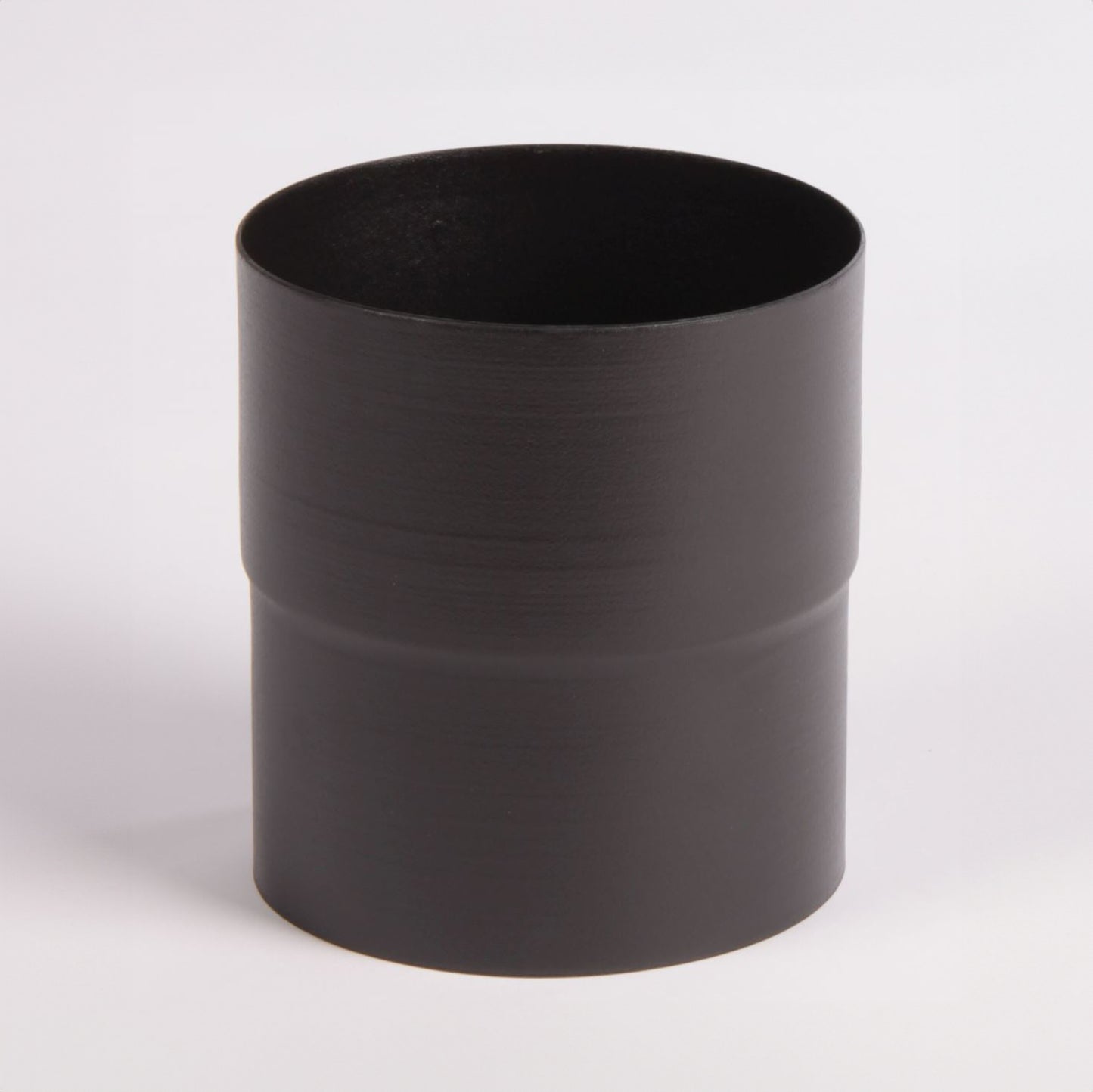 Black Vitreous Stove Pipe - appliance connector - 130mm