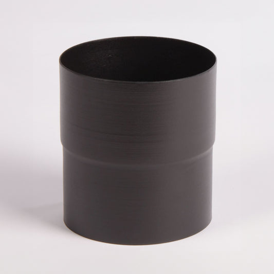 Black Vitreous Stove Pipe - appliance connector - 150mm